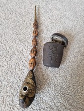 KISERU SMOKE TUBE - VINTAGE JAPANESE PIPE - SAMURAI TSUBA SHOWA