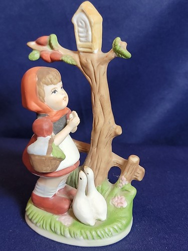 Porcelain girl red riding hood - porcelain,