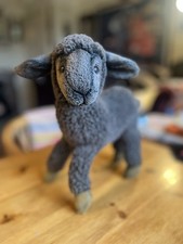 Hansa Black Lamb 3454 Plush Soft Toy Sheep UK Est.1993