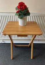 WOODEN FOLDING TABLE IDEAL FOR PICNICS CAMPING PATIO ETC