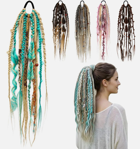 Elastic dreadlock ponytail - elastic,