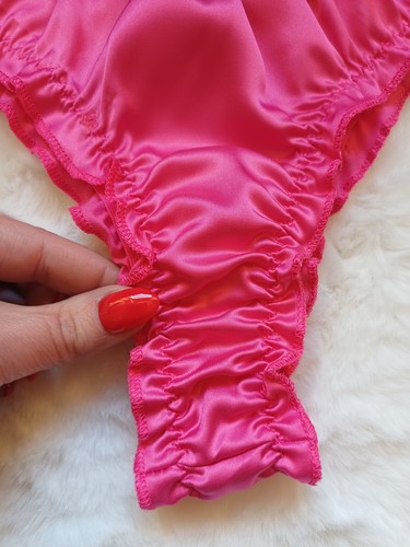 Sexy pink silky satin - pink,