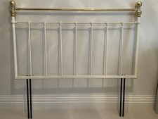 4' 6'' - Standard Double - Metal Headboard Black And Brass - M&S