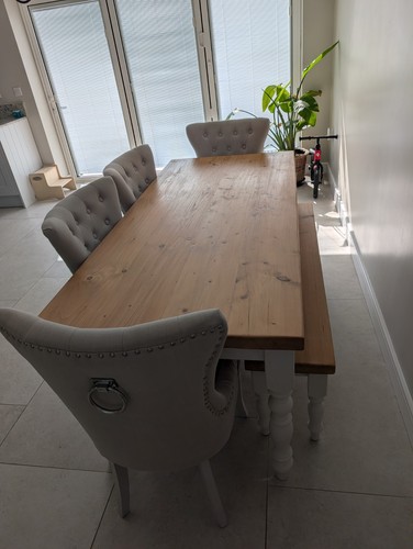 Dining table 4 upholstered - &,