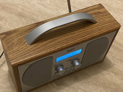Bush wooden dab radio with - dab,