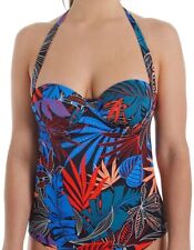 Fantasie Monte Cristi Tankini Top Size 32D Padded Strapless Bandeau Bra 6624 New