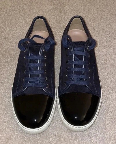Lanvin navy trainers size - navy, uk