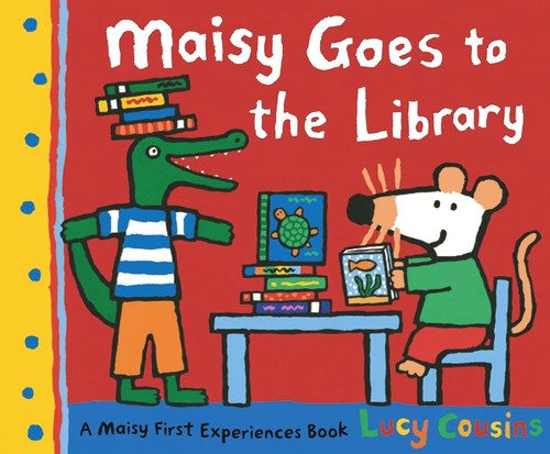 Maisy goes the library book - library,