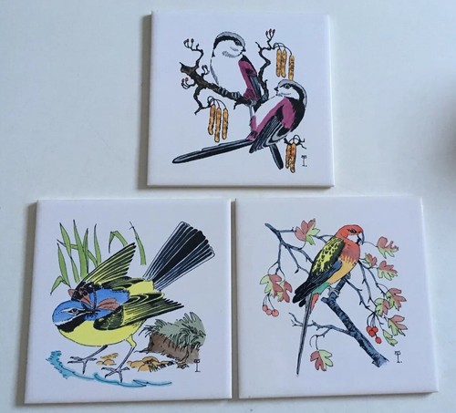 Vintage dorincourt tiles - vintage, x3