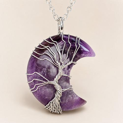 Tree life amethyst moon - life,