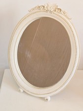 Laura Ashley Gatsby Vanity Dressing Table Mirror Cream Gold Ornate With Stand
