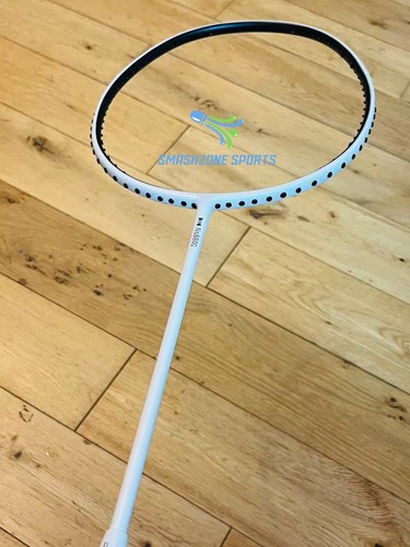 Badminton racket strung