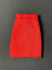 Red pencil fitted skirt cabin crew flight attendant uniform fit 12" doll