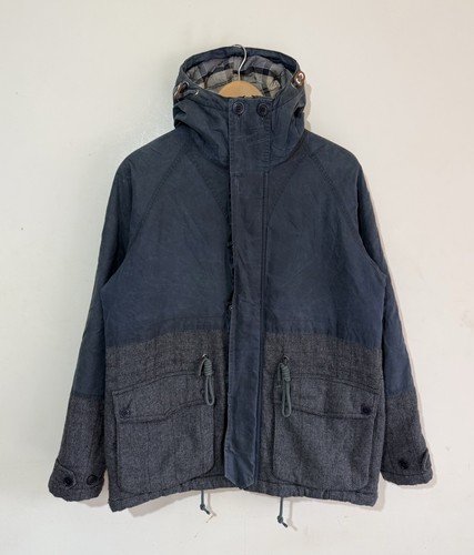 Barbour panelled navy waxed - barbour,