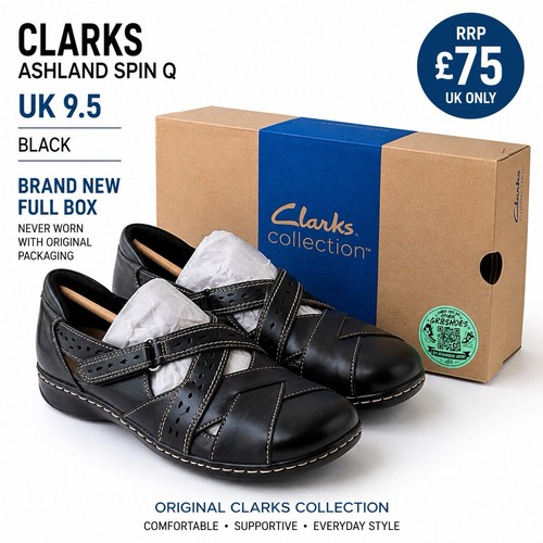 Clarks ashland spin black - clarks, q