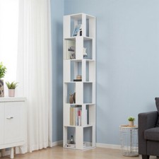 6 Tier Tall Bookshelf 360°