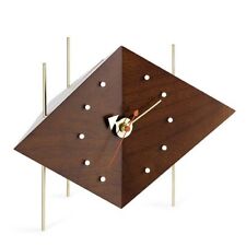 George Nelson Vitra Diamond Clock Walnut H170mm desk clock Shelf Clocks