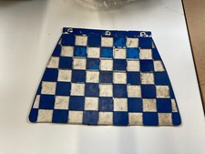 Vintage Vespa/Scooter mud flap/ Made in Italy by Mod. Dep/ rubber checkerboard