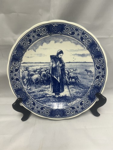 Delft blue plate - plate, 13”d
