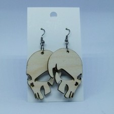 Fun laser cut light weight 3mm plywood earrings