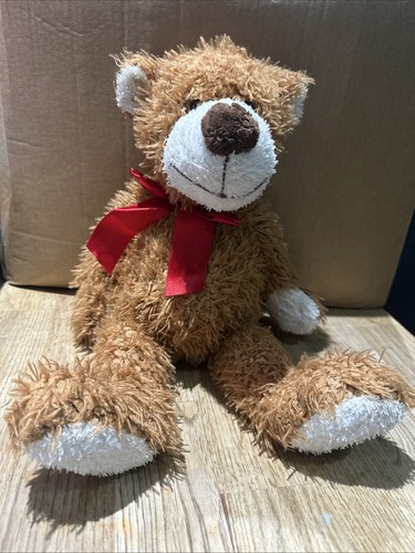 Gund barnaby bear - bear, bow