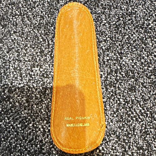 Vintage real pigskin leather - pigskin,