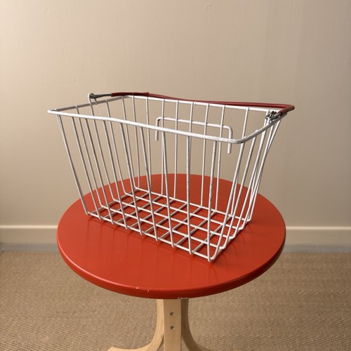 Vintage wire shopping basket - vintage,