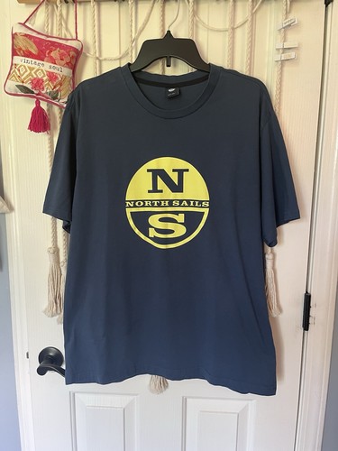 North sails navy shirt xl - sails, t