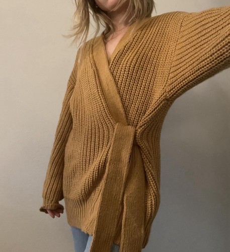 Zara women mustard - mustard, knit