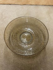 Clear Crackle‑Glass Bowl –