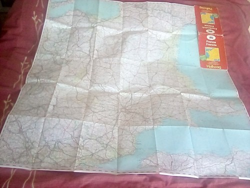 France road map - road, hallwag