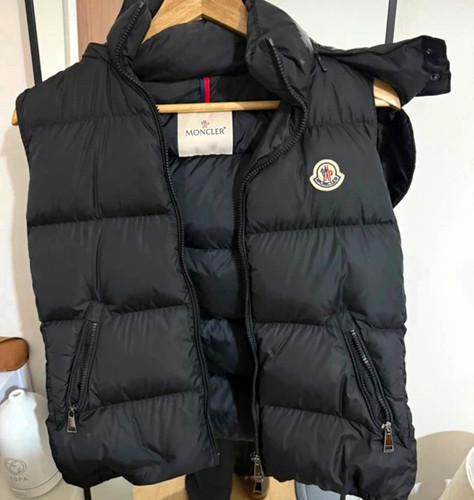 Moncler black nylon hooded - moncler,