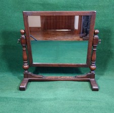 Vintage Oak Free Standing Mirror