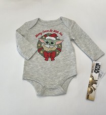 Baby Yoda Christmas Bodysuit