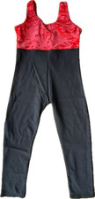 Lycra catsuit Black / Red