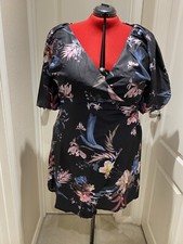 Little Mistress Kimono Wrap Dress- Size 20 UK