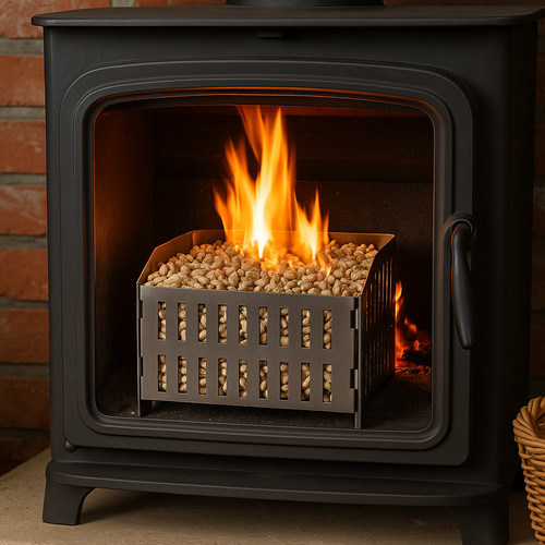 Pellet burner basket for - pellet,