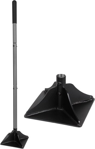 Steel garden tamper - steel,