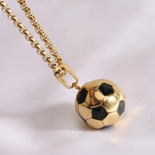 18kGold Silver Black Football