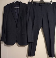 Austin Reed Blue Mix 2 Piece Suit Size 46 Regular,42 Waist,31 Inside Leg