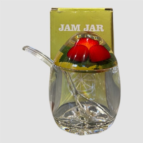 Acrylic jam jar strawberries - acrylic,