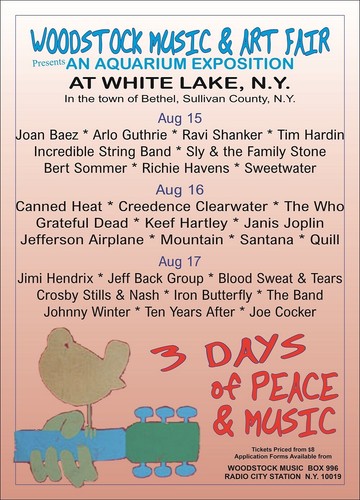 Woodstock music event 1969 - music,