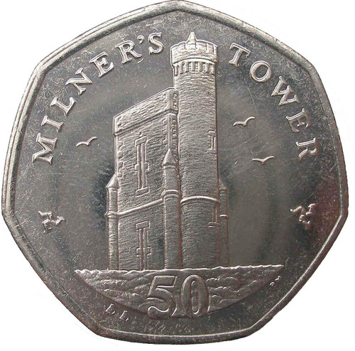 Isle man coin 50p - isle,
