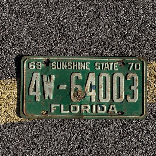 1969 1970 florida license - florida,