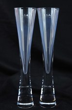 LSA International Yana Champagne Flutes - Pair, Handmade In Poland