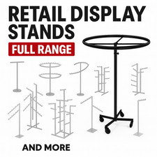  PROFESSIONAL HEAVY DUTY CLOTHING RETAIL DISPLAY STANDS GARMENT DRESS SHOP RAILS