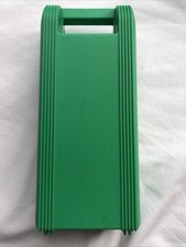 Vintage Green Cassette Tape Case Storage Holder - Holds 12 Cassettes