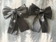 Silk Bow Hair Clips Pack Of 2