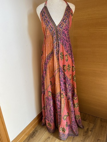Indian silk maxi dress - maxi,