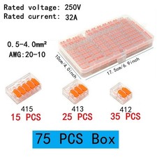 75pcs Orange Universal Quick
